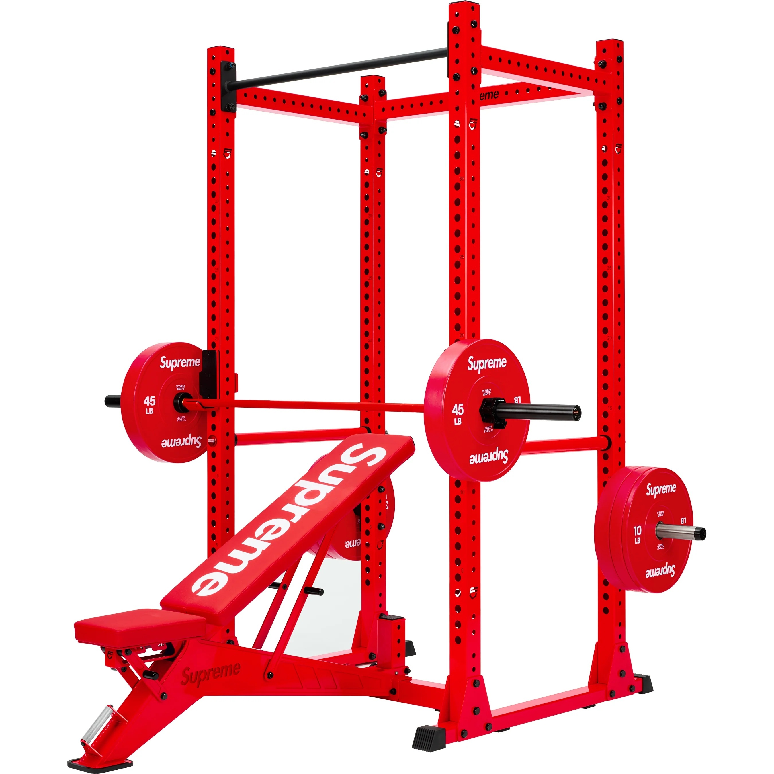 Supreme®/Tru Grit Power Rack Weight Set view 2